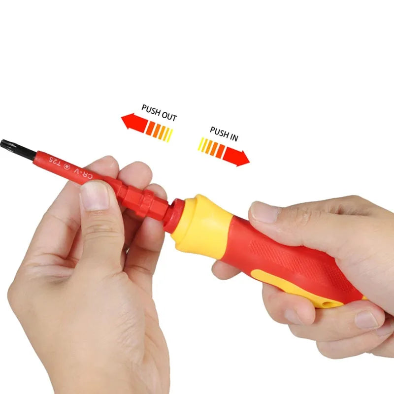 Insulated Electrician Tool Kit with Ergonomic Handle - Smarsty