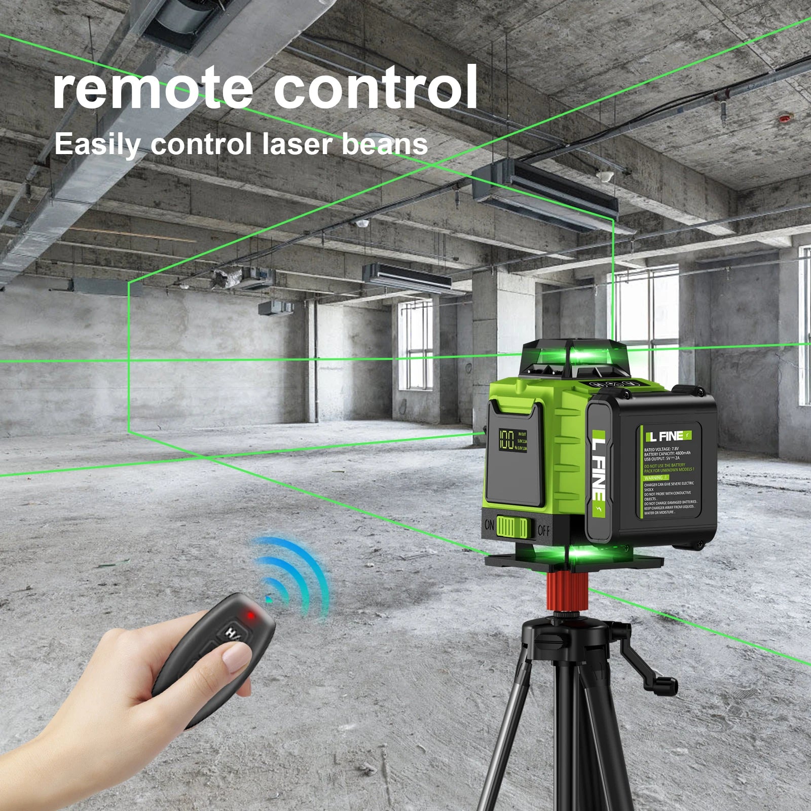 Lfine 4D 16 Lines Laser Level with Tripod - Smarsty