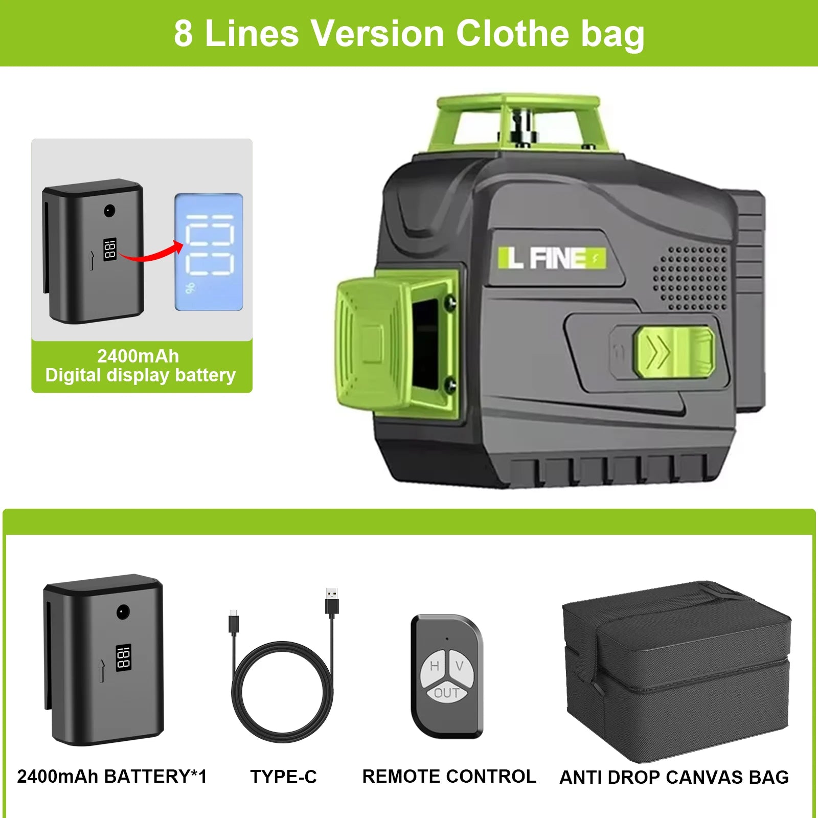 Lfine 4D 16 Lines Laser Level with Tripod - Smarsty
