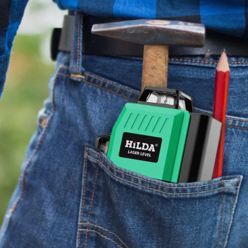 HILDA 16 Line Green Beam Laser Level with Self Leveling Feature - Smarsty