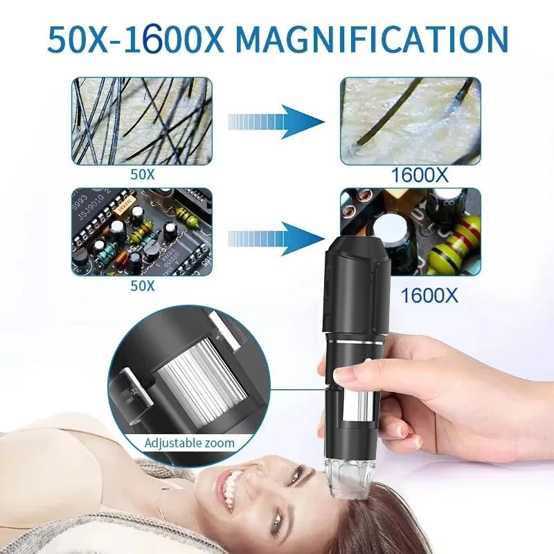 WiFi USB Digital Handheld Microscope with High Magnification - Smarsty