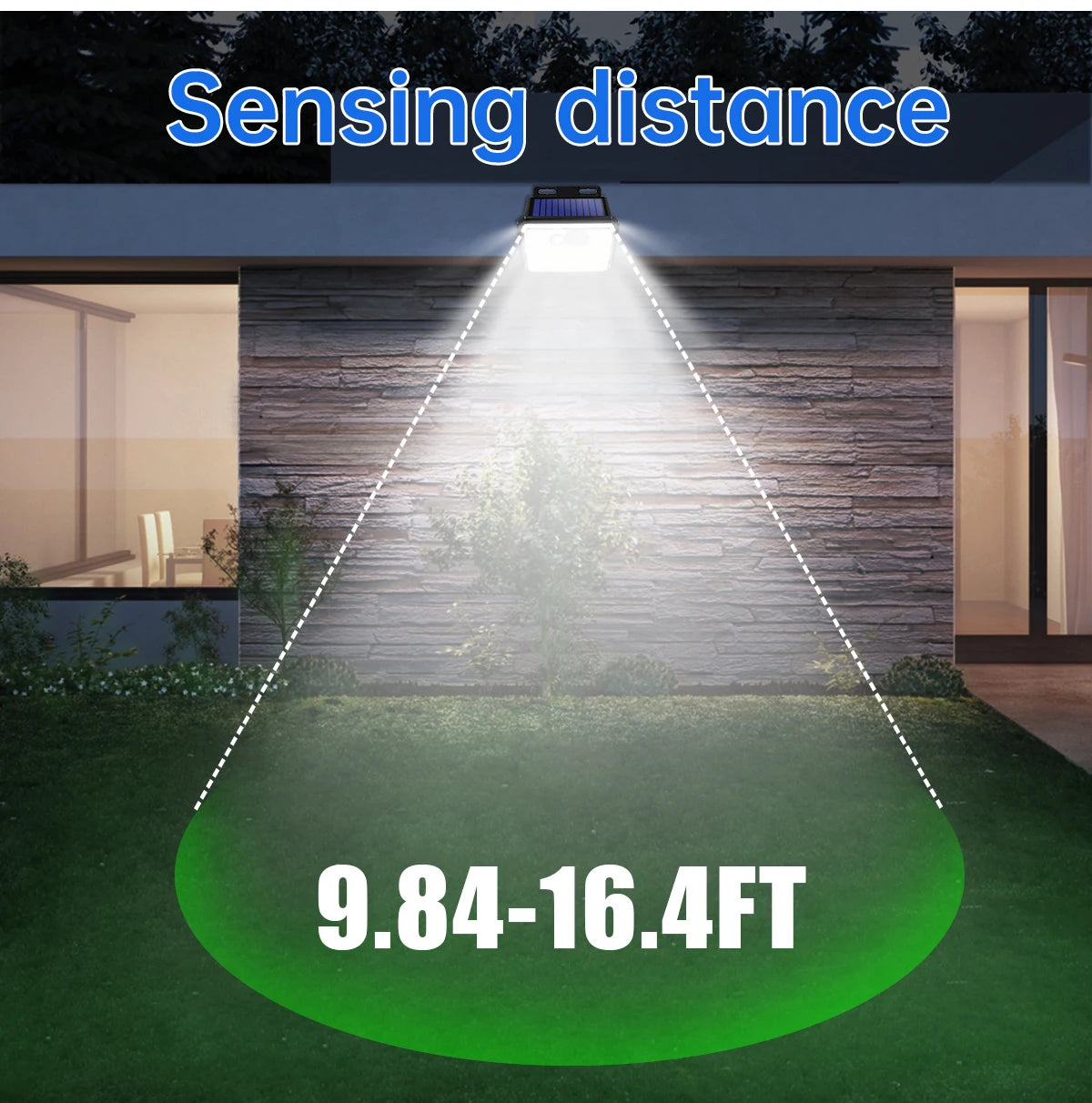 Super Bright Solar Outdoor Garden Lights with Motion Sensor - Smarsty
