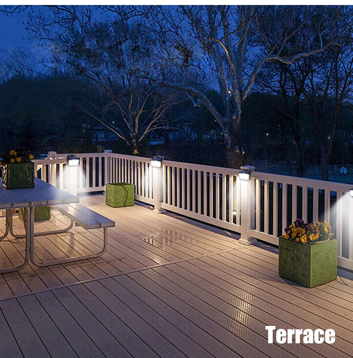 Super Bright Solar Outdoor Garden Lights with Motion Sensor - Smarsty
