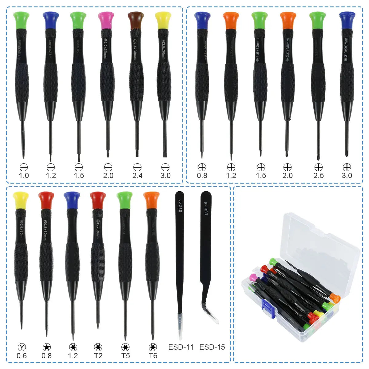 Mini Magnetic Screwdriver Set for Precision Repairs - Smarsty