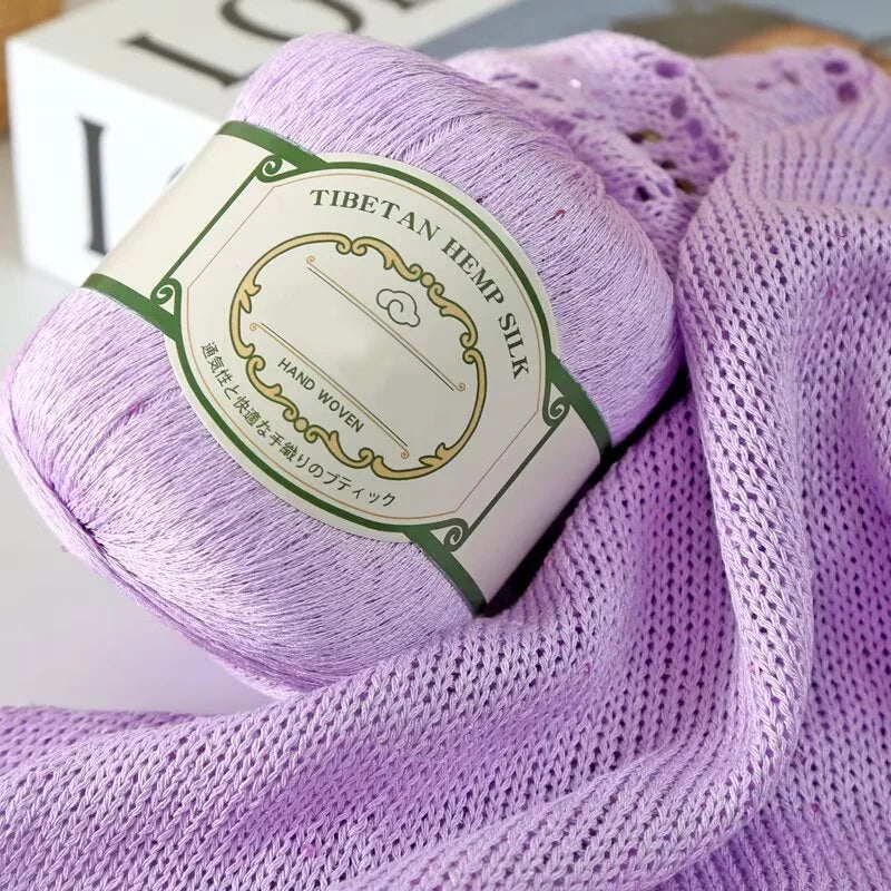 Cotton Linen Lace Yarn for Summer Crochet Projects - Smarsty