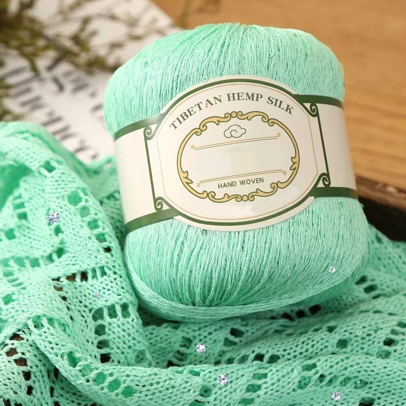 Cotton Linen Lace Yarn for Summer Crochet Projects - Smarsty