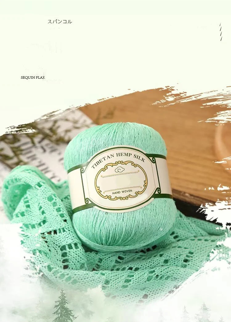 Cotton Linen Lace Yarn for Summer Crochet Projects - Smarsty