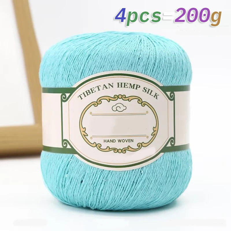 Cotton Linen Lace Yarn for Summer Crochet Projects - Smarsty