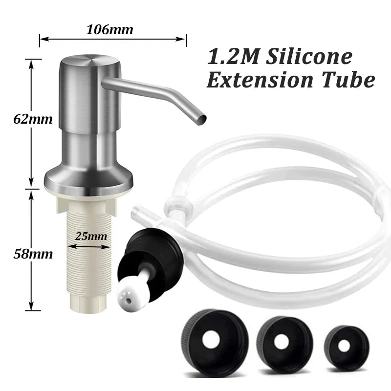 Stainless Steel Soap Dispenser Extension Kit for Kitchen - Smarsty