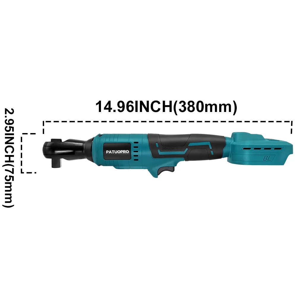 PATUOPRO 100N.m Brushless Electric Ratchet Wrench - Smarsty