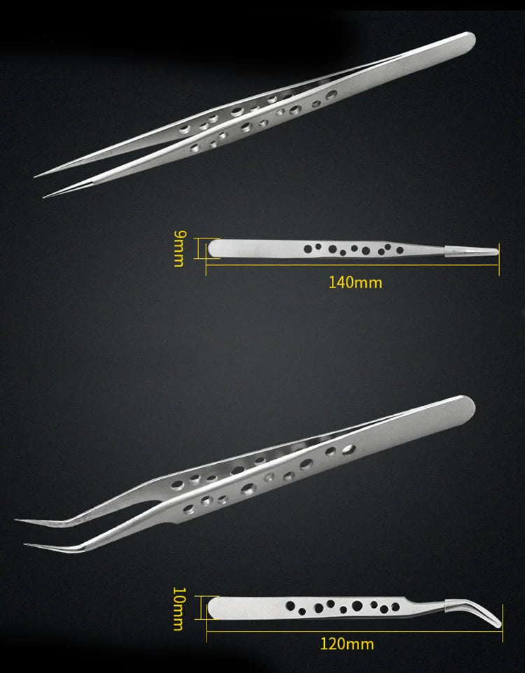 Precision Anti-Static Tweezers for Electronics Repair - Smarsty