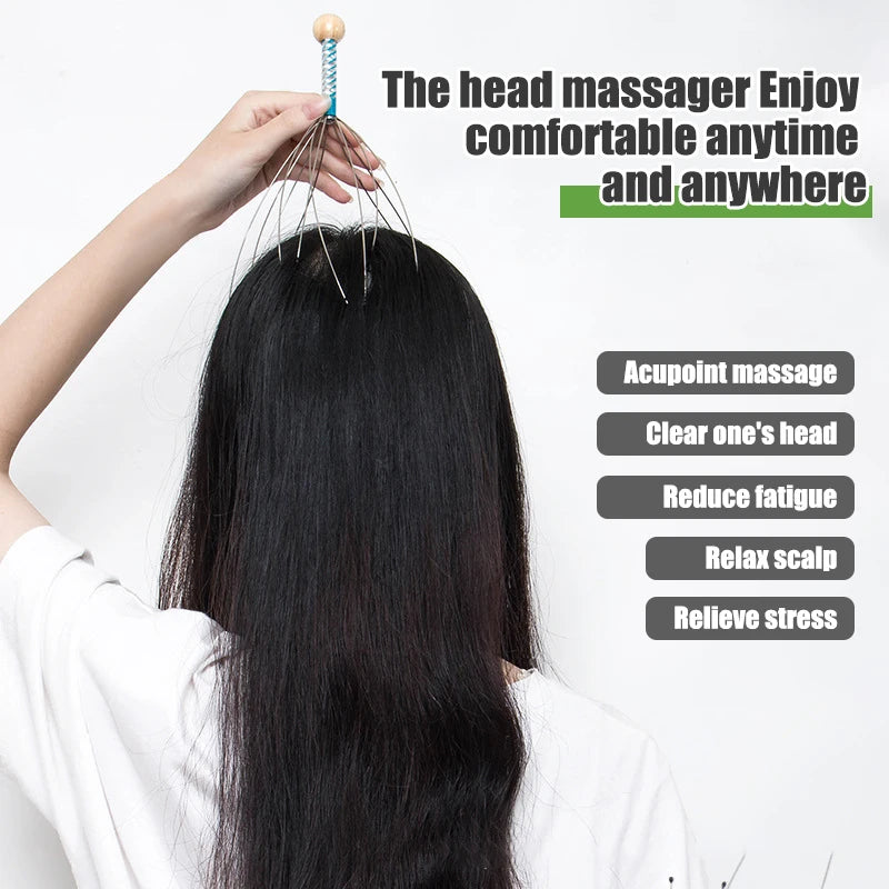 Head Massager Octopus Tool for Relaxation and Scalp Health - Smarsty