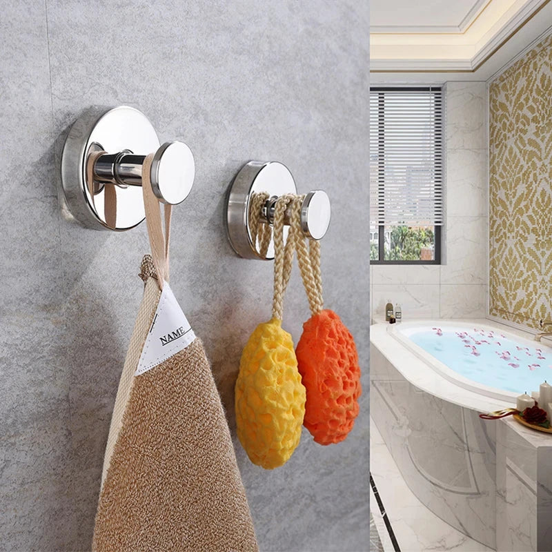 Suction Cup Hooks Waterproof Stainless Steel Bathroom Holders - Smarsty