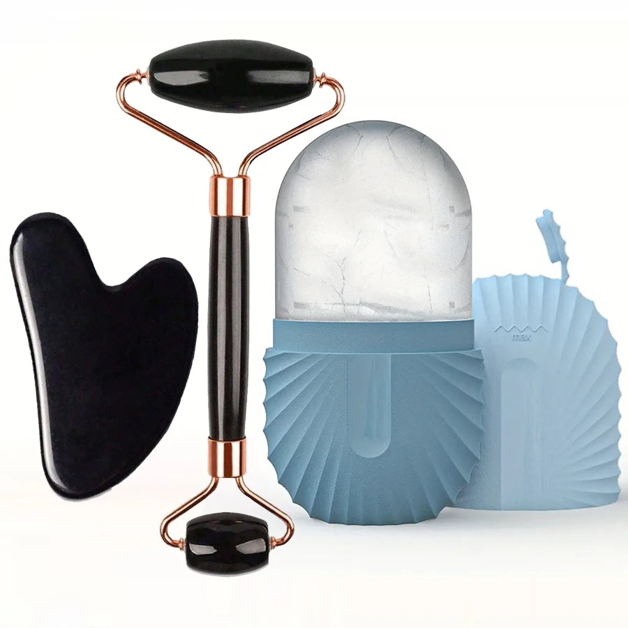 Ice Face Roller Set for Lifting and Contouring - Smarsty