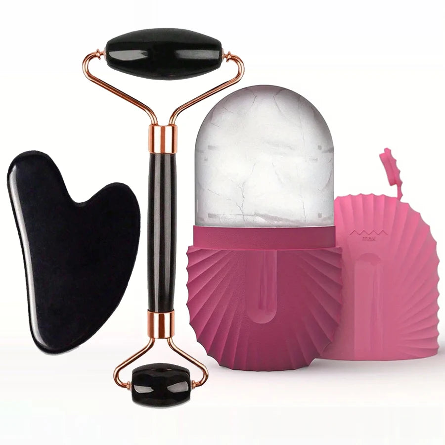 Ice Face Roller Set for Lifting and Contouring - Smarsty