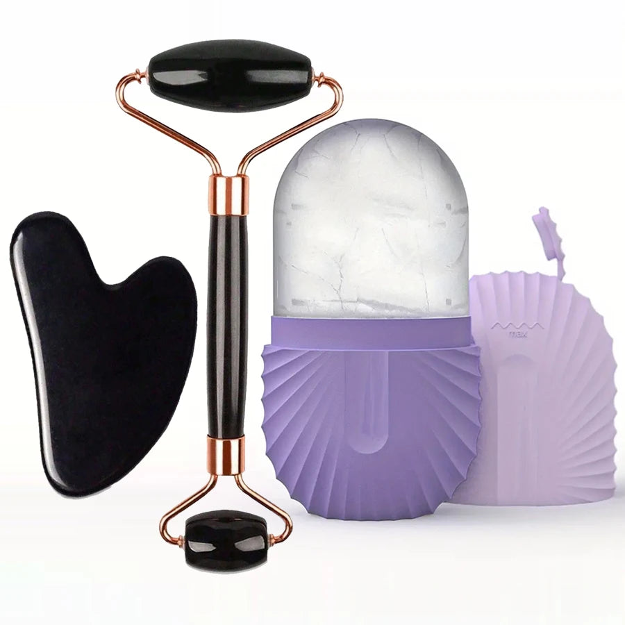 Ice Face Roller Set for Lifting and Contouring - Smarsty