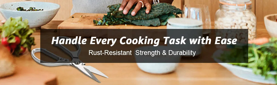 Stainless Steel Multi-Function Kitchen Scissors for Easy Food Prep - Smarsty