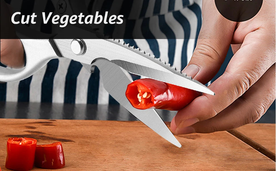 Stainless Steel Multi-Function Kitchen Scissors for Easy Food Prep - Smarsty