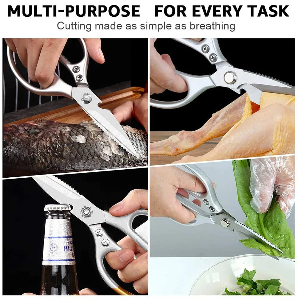 Stainless Steel Multi-Function Kitchen Scissors for Easy Food Prep - Smarsty