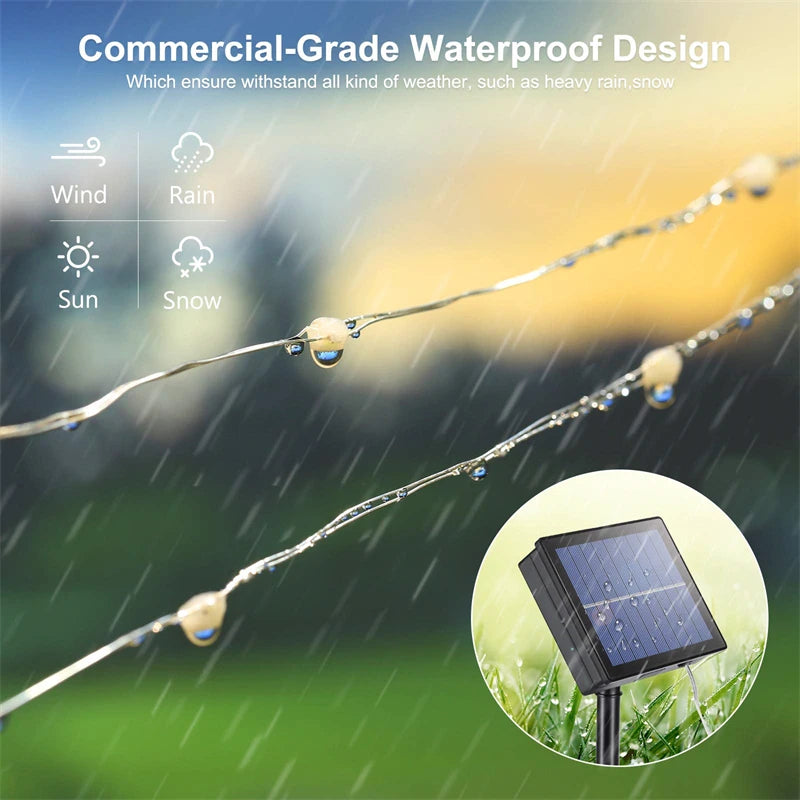 Solar LED Outdoor String Lights for Wedding Decor - Smarsty