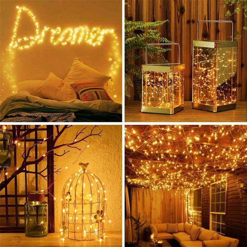 Solar LED Outdoor String Lights for Wedding Decor - Smarsty