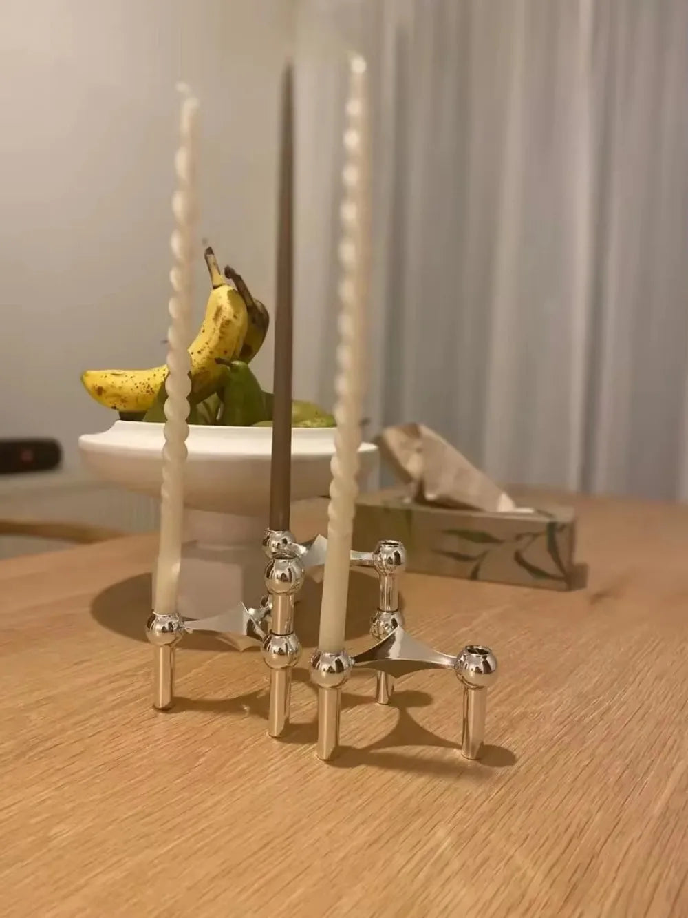 Metal Molecular Structure Candle Holder for Modern Home Decor - Smarsty