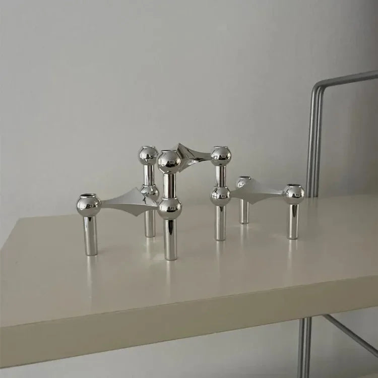 Metal Molecular Structure Candle Holder for Modern Home Decor - Smarsty