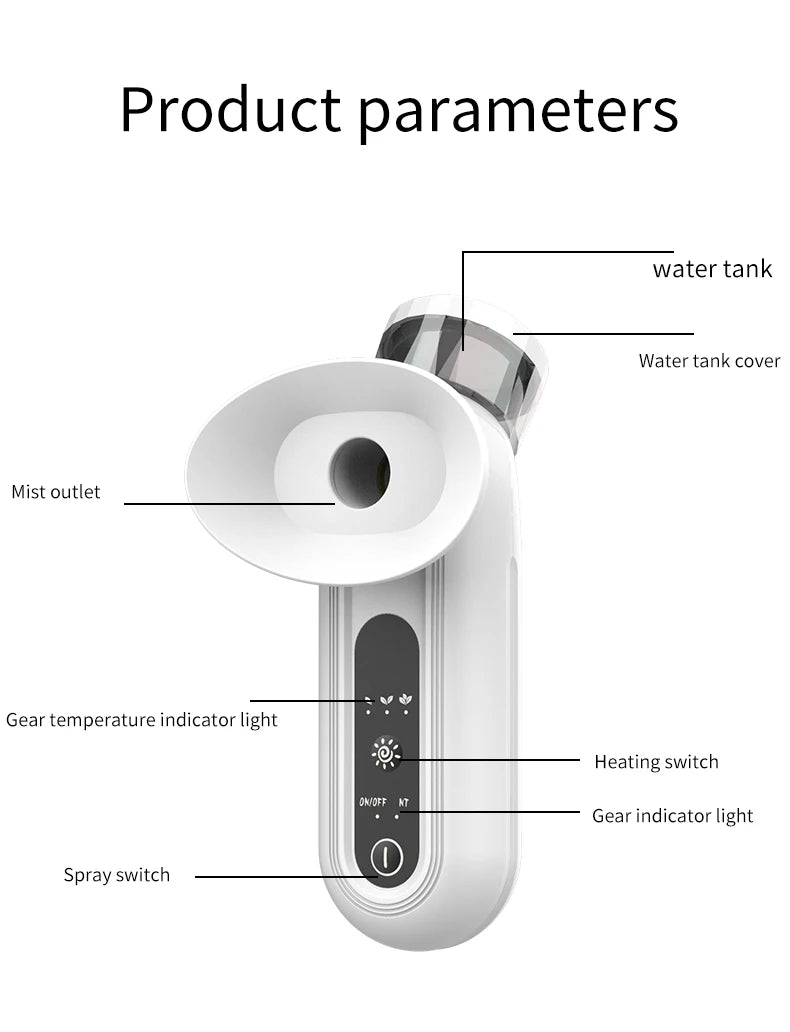 Heated Nano Mist Eye Sprayer for Hydrated Skin - Smarsty