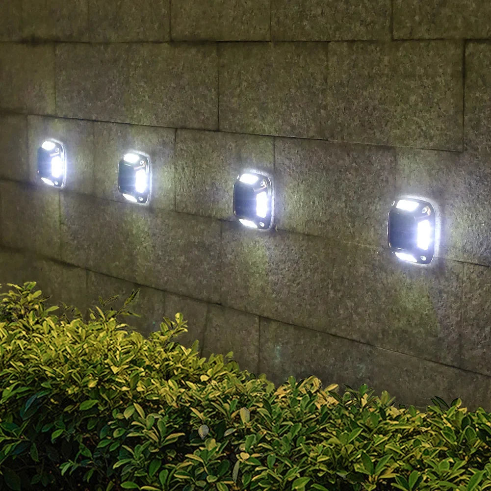 Solar Ground Light With 8 LEDs Waterproof Warm Glow - Smarsty