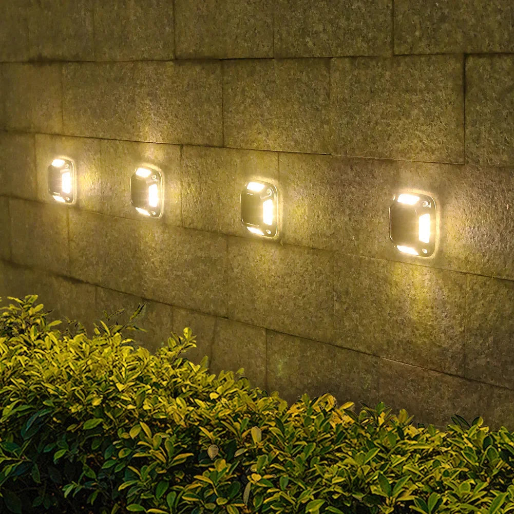 Solar Ground Light With 8 LEDs Waterproof Warm Glow - Smarsty