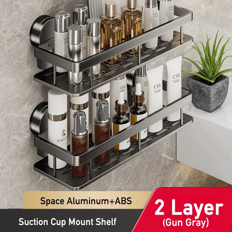 Bathroom Suction Cup Storage Rack for Easy Organization - Smarsty