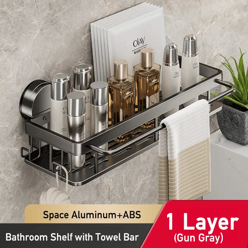 Bathroom Suction Cup Storage Rack for Easy Organization - Smarsty