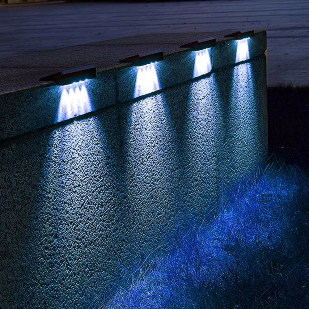2 Pack Solar Wall Lights Waterproof LED Outdoor Lighting - Smarsty