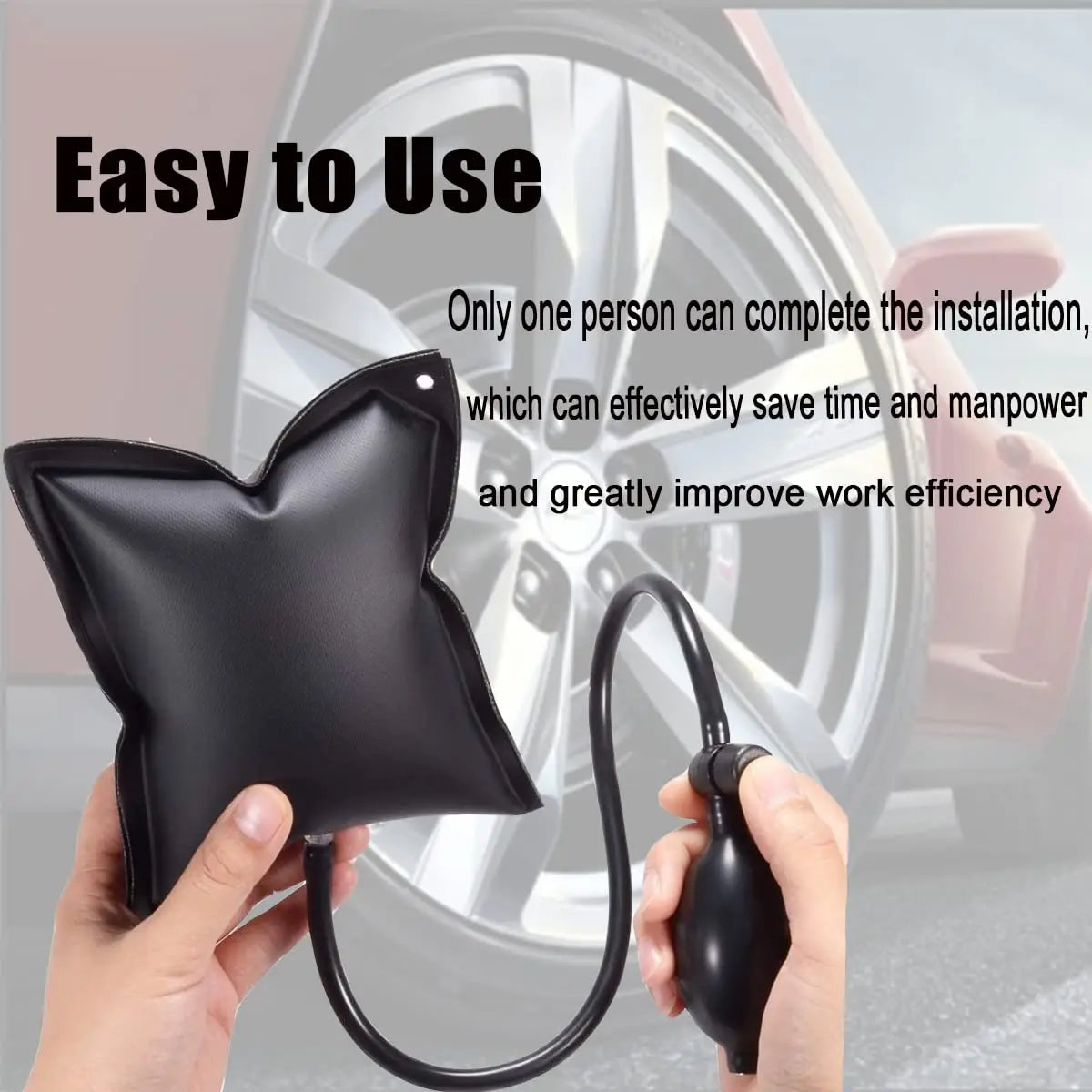 Inflatable Air Pump Wedges for Easy Car Window Installation - Smarsty