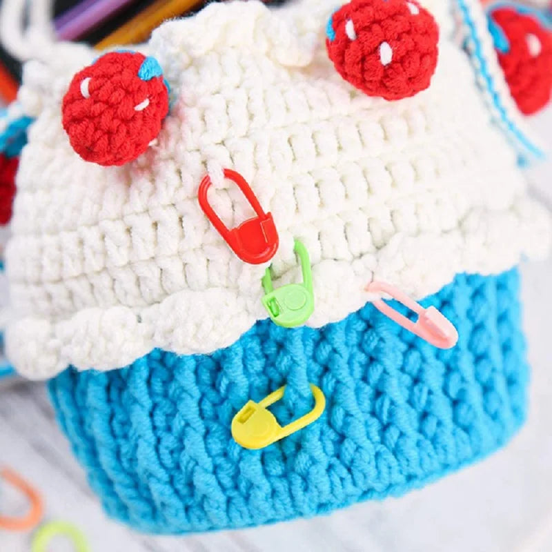 Plastic Locking Stitch Markers for Knitting Crafts - Smarsty