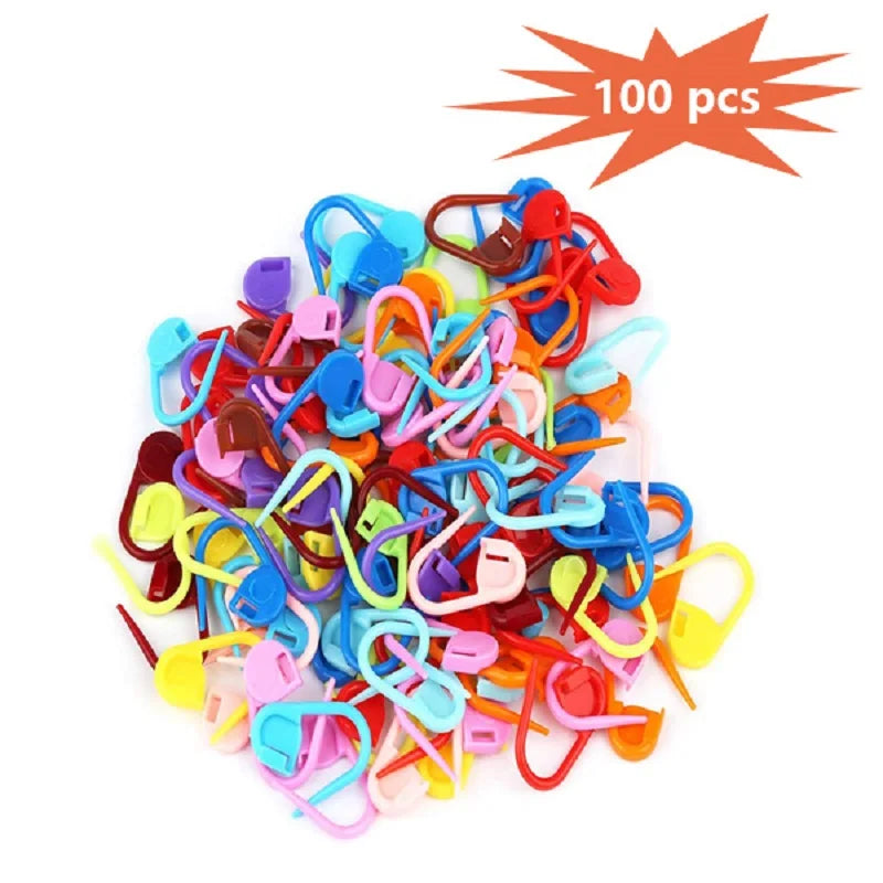 Plastic Locking Stitch Markers for Knitting Crafts - Smarsty