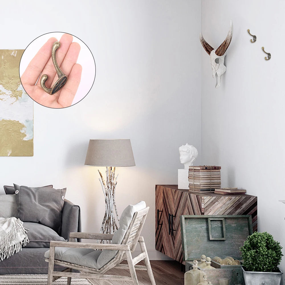 Heavy Duty Vintage Coat Hooks Wall Mounted Set - Smarsty