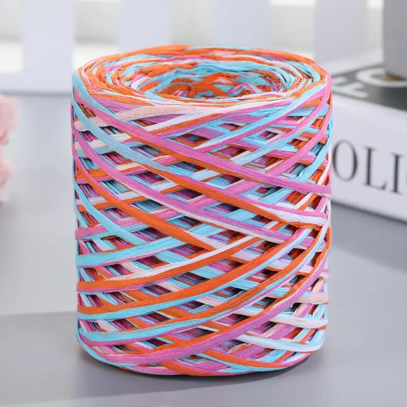 Natural Raffia Straw Yarn 200M for DIY Projects - Smarsty