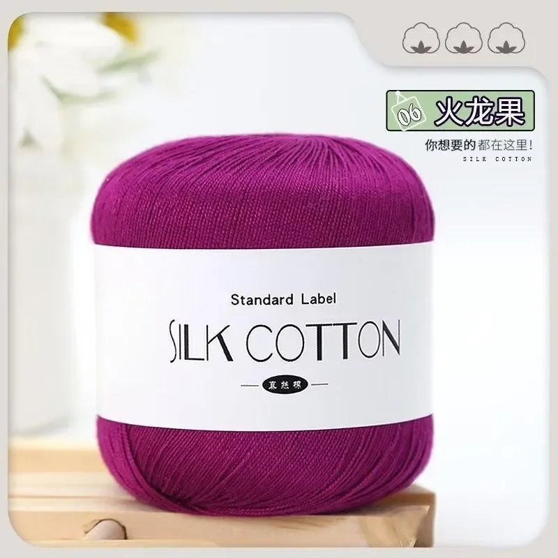 Silk Cotton Crochet Yarn for Soft Baby Knitting - Smarsty