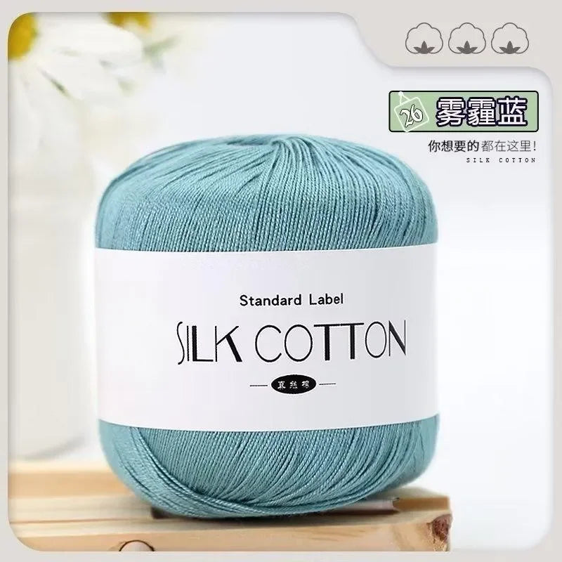 Silk Cotton Crochet Yarn for Soft Baby Knitting - Smarsty