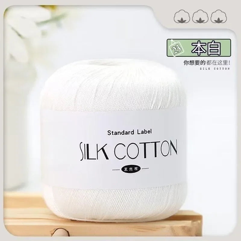 Silk Lace Cotton Yarn for Baby Knitting Supplies - Smarsty