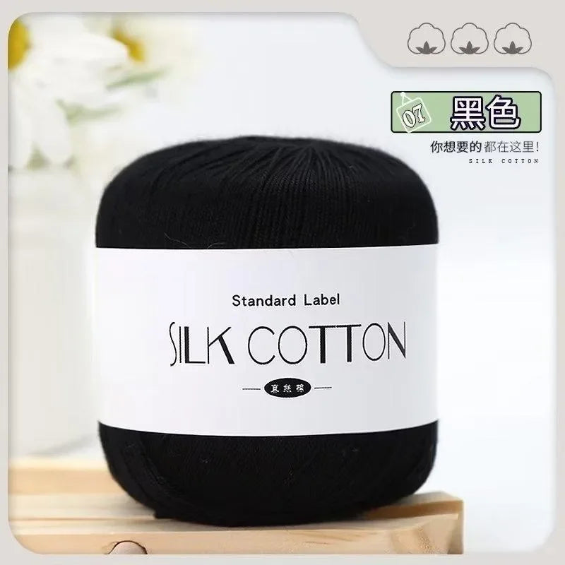 Silk Lace Cotton Yarn for Baby Knitting Supplies - Smarsty