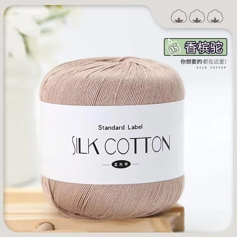Silk Lace Cotton Yarn for Baby Knitting Supplies - Smarsty