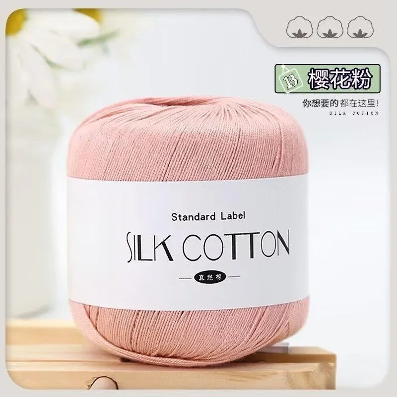 Silk Lace Cotton Yarn for Baby Knitting Supplies - Smarsty