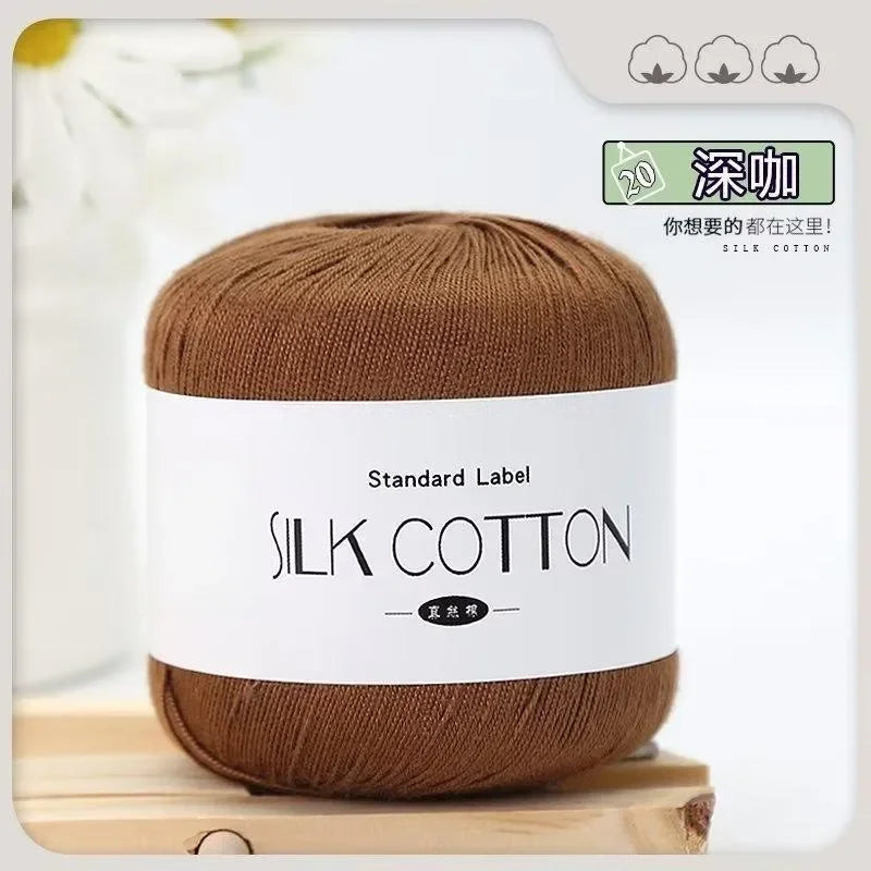 Silk Lace Cotton Yarn for Baby Knitting Supplies - Smarsty