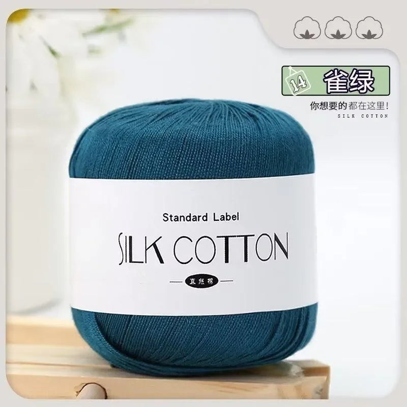 Silk Lace Cotton Yarn for Baby Knitting Supplies - Smarsty