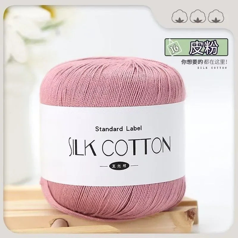 Silk Lace Cotton Yarn for Baby Knitting Supplies - Smarsty