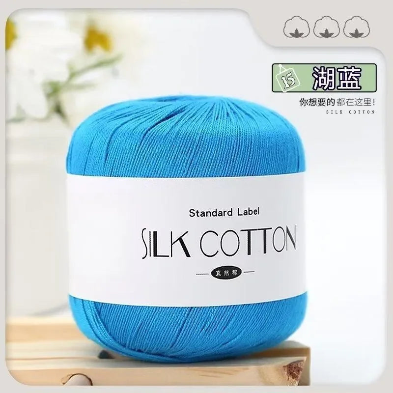 Silk Lace Cotton Yarn for Baby Knitting Supplies - Smarsty