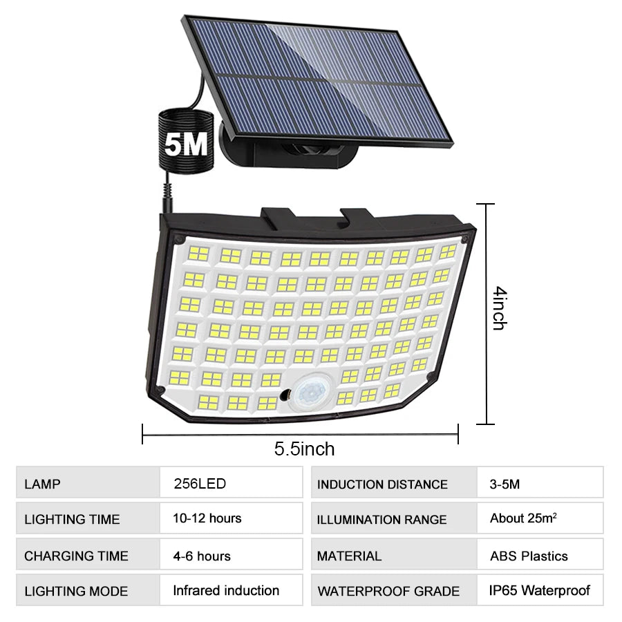 Super Bright Solar Motion Sensor Light for Outdoor Use - Smarsty