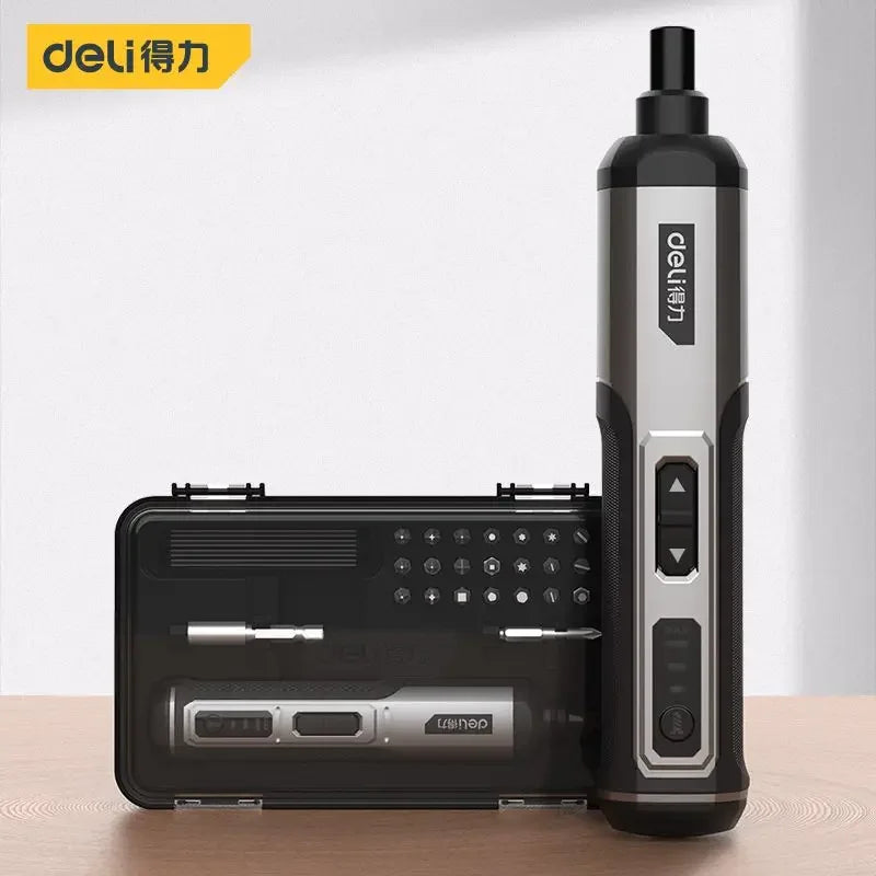 Deli Mini Electric Screwdriver Tool Set with Lithium Battery - Smarsty